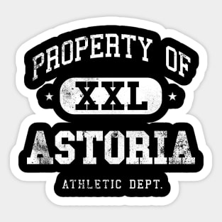 Astoria Vintage Distressed College Property XXL Sticker